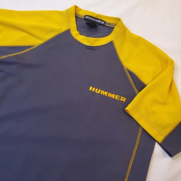 Hummer Other - Hummer Athletic Shirt Yellow‎ and Gray Size Medium